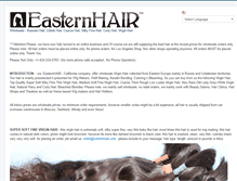 Tablet Screenshot of easternhair.com